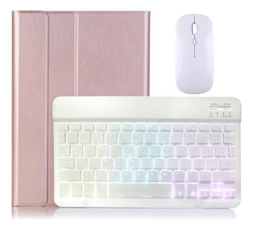 Teclado Retroiluminado & Mouse E Capa Para iPad Pro12.9pol (Cinza Lavanda) - Imagem 21