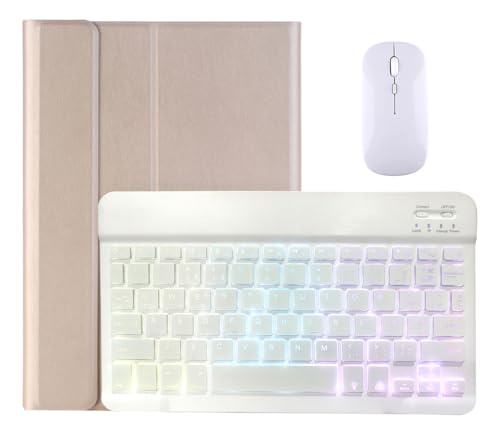 Teclado Retroiluminado & Mouse E Capa Para iPad Pro12.9pol (Cinza Lavanda) - Imagem 20