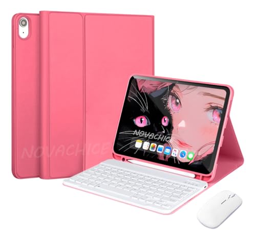 Capa Para Tablet, Capa + Mouse e Teclado Magnético Bluetooth Destacável Para IPad 9ª/ 8ª /7ª Geração (Preto, Teclado comum) - Imagem 28