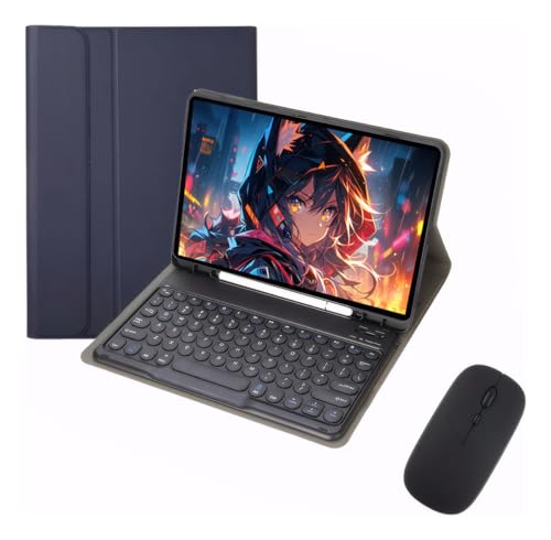 Capa Tablet Com Magnética e Removível Teclado e Mouse Bluetooth, Capa Para iPad Pro 12.9 Polegadas (Roxo) - Imagem 18