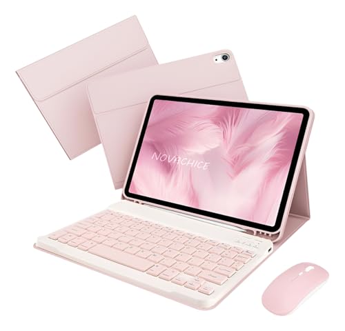 Capa Para Tablet, Capa + Mouse e Teclado Magnético Bluetooth Destacável Para Samsung S6 Lite 10.4 Pol (Verde Escuro, Teclado comum) - Imagem 46