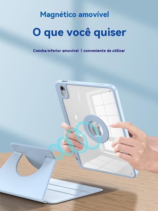 Capa Rotativa Removível Magnética Para iPad 10 Geração - Imagem 3