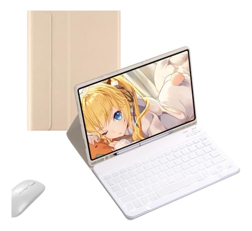 Capa Para Tablet, Capa + Mouse e Teclado Magnético Bluetooth Destacável Para iPad 6ª /5ª Geração air/air2 (Preto, Teclado retroiluminado) - Imagem 22