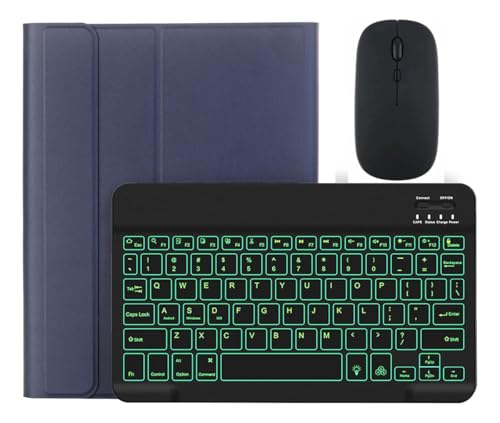 Teclado Retroiluminado & Mouse E Capa Para iPad Pro12.9pol (Cinza Lavanda) - Imagem 19