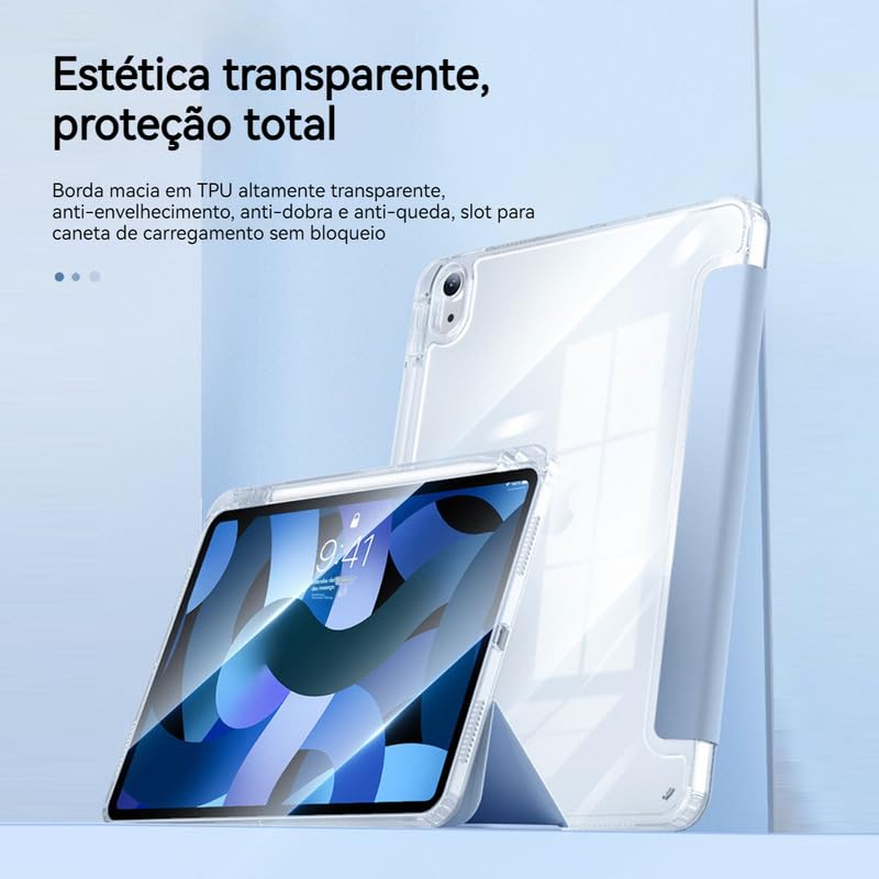 Air Bag Anti-queda Capa Transparente Para iPad Pro 12.9(2022/2021/2020/2018) - Imagem 9