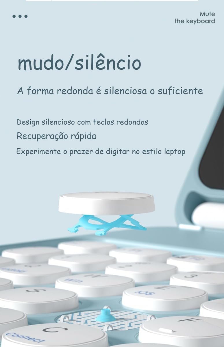 Capa Para Tablet, Capa + Mouse e Teclado Magnético Bluetooth Destacável Para IPad 6/5/air1/air2. - Imagem 3