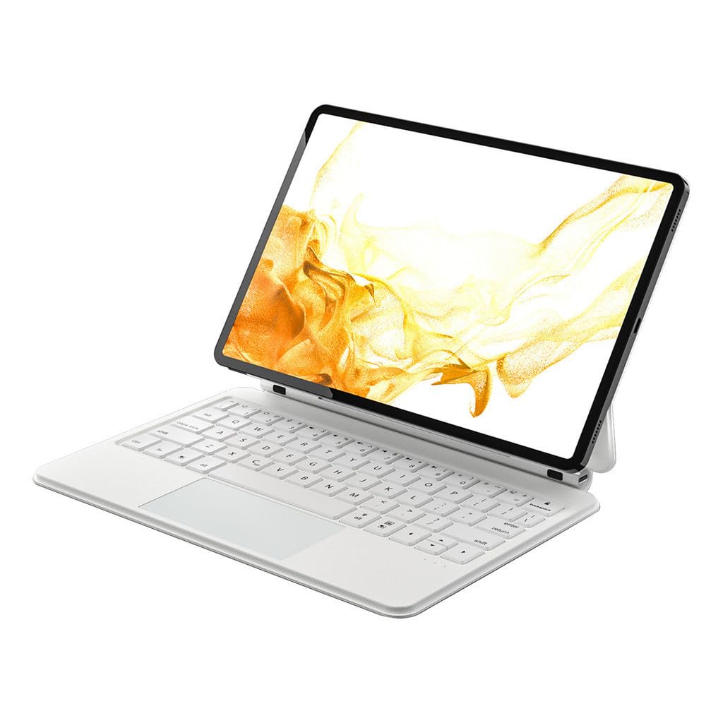 Capa Para Tablet e Teclado Bluetooth Magnético Removível Para Samsung Tab S7 Plus/S8 Plus/S7 fe/S9Plus/S7+/S8+/S7/S8 /S9. - Imagem 4