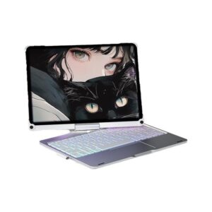 Capa Com Magic Keyboard Para iPad Air4/air5 De 11 Polegadas Luz Fundo Rotativa