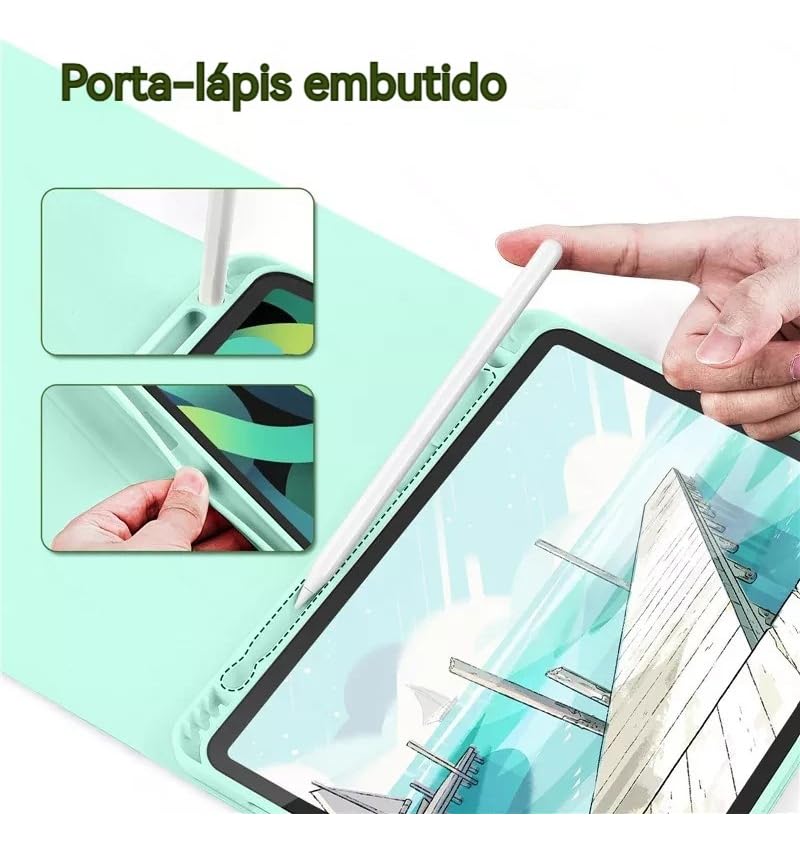 Capa Para Tablet, Capa + Mouse e Teclado Magnético Bluetooth Destacável Para Samsung Tab A7 T500/T505 10.4 (Rosa, Teclado comum) - Imagem 18