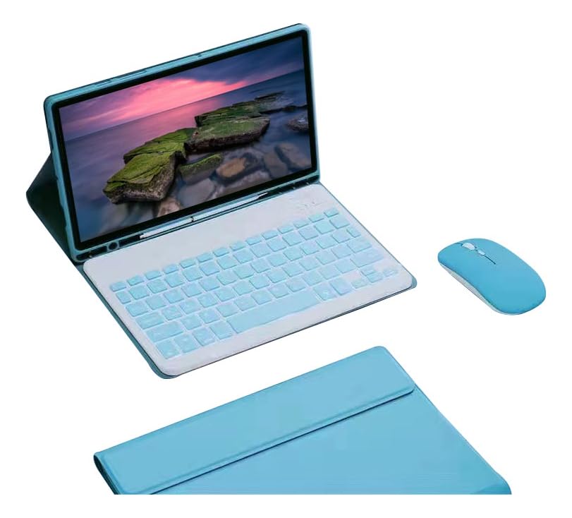 Teclado Retroiluminado & Mouse E Capa Para iPad Pro12.9pol (Cinza Lavanda) - Imagem 11