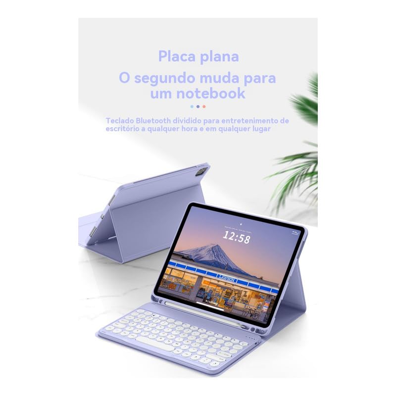 Capa Com Teclado Bluetooth Sem Fio Para iPad Pro 11 - Imagem 7