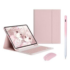 Capa Para Tablet, Capa + Caneta + Mouse e Teclado Magnético Bluetooth Destacável Para Samsung A7 10.4 polegadas.