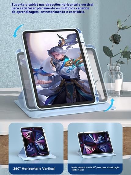 Capa Rotativa Removível Magnética Para iPad 10 Geração - Imagem 5