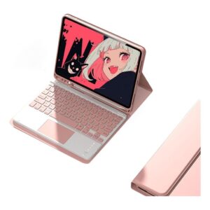 Caso de proteção para tablet Tab A7 10,4 polegadas com teclado (Estilo Toque Rosa, Modelo sensível ao toque)