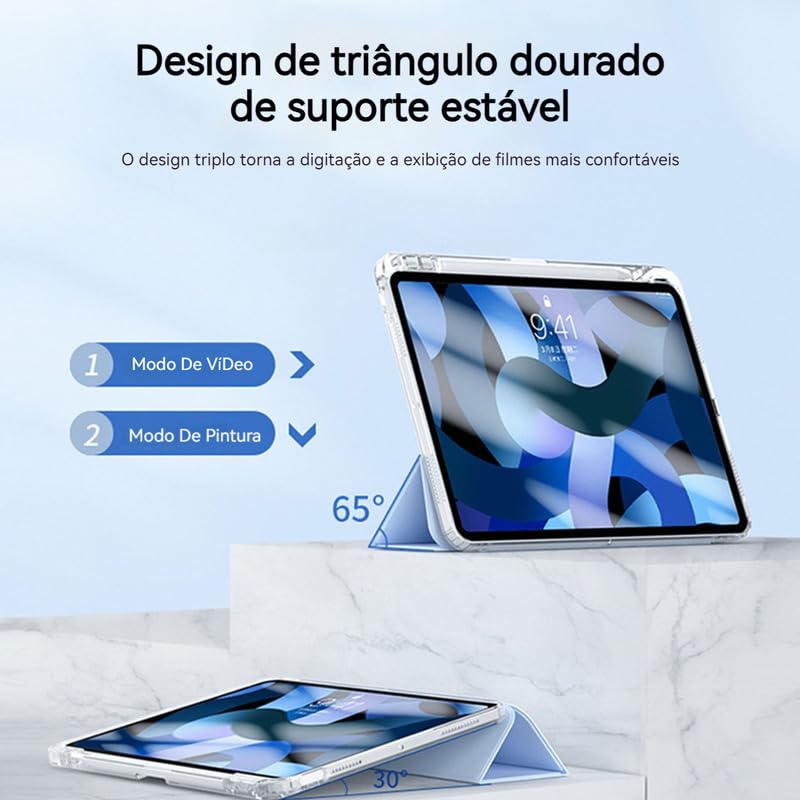 Air Bag Anti-queda Capa Transparente Para iPad Pro 12.9(2022/2021/2020/2018) - Imagem 11