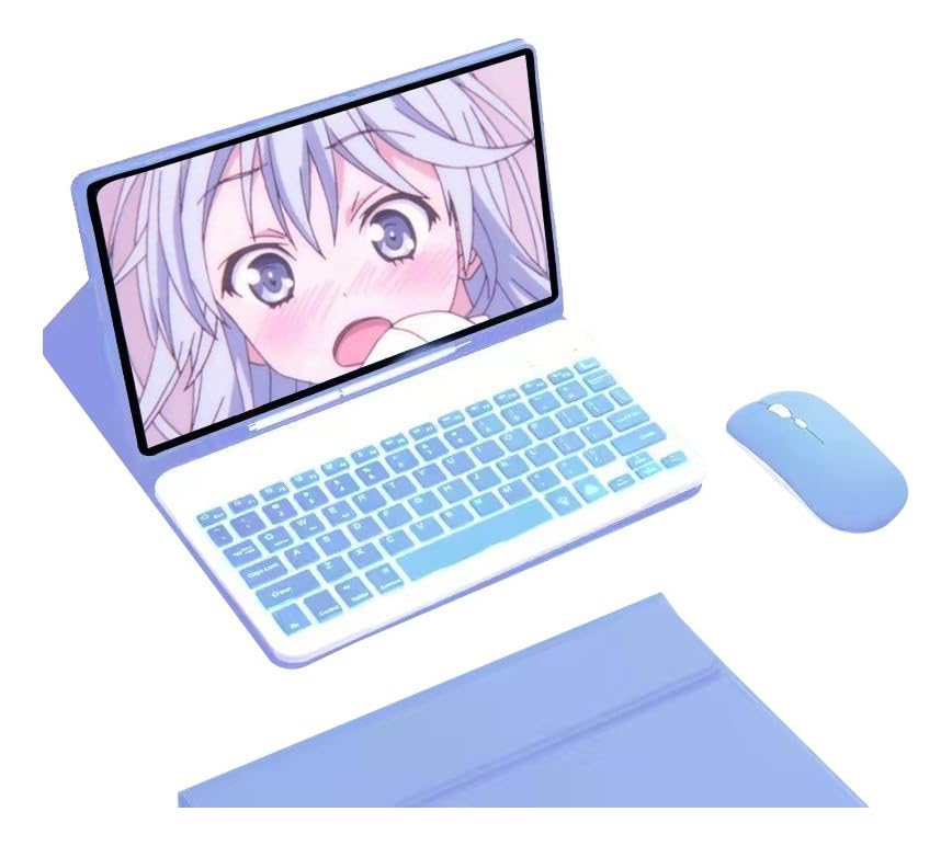 Capa Para Tablet, Capa + Mouse e Teclado Magnético Bluetooth Destacável Para Samsung Tablet A8 (Tartrazine, Teclado comum) - Imagem 19