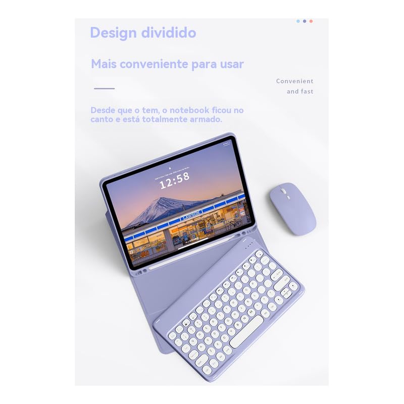 Capa Com Teclado Bluetooth Sem Fio Para iPad Pro 11 - Imagem 9