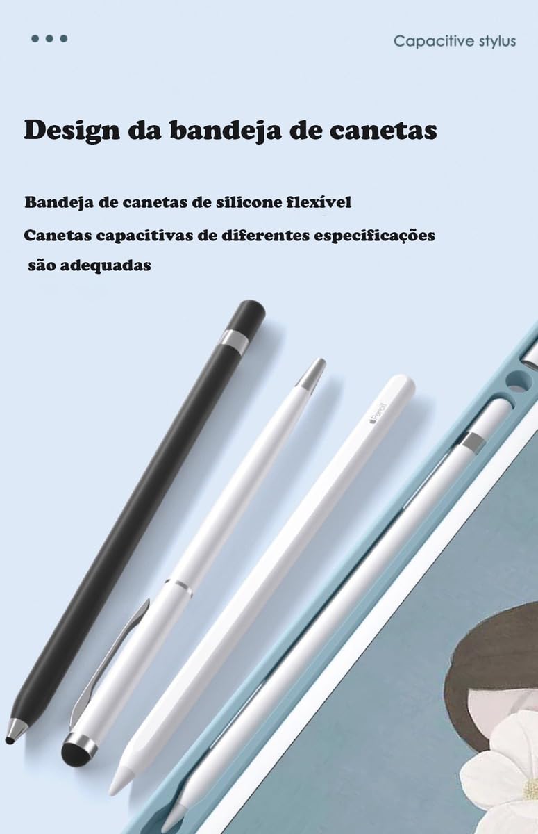 Capa Para Tablet, Capa + Mouse e Teclado Magnético Bluetooth Destacável Para IPad 6/5/air1/air2. - Imagem 5