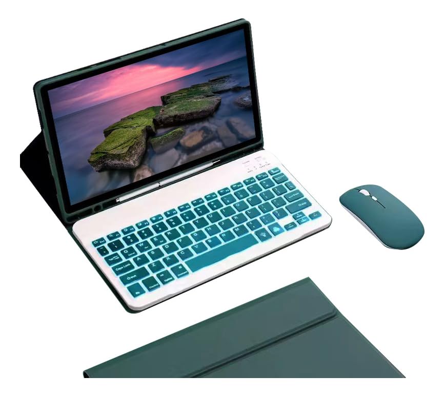 Teclado Retroiluminado & Mouse E Capa Para iPad Pro12.9pol (Cinza Lavanda) - Imagem 18