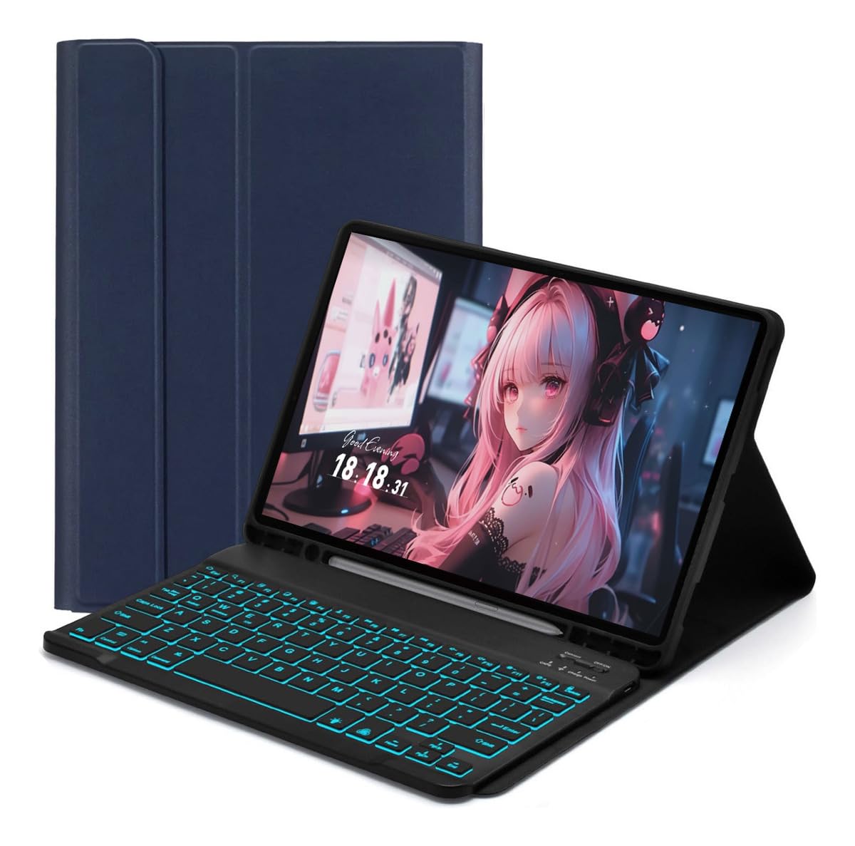 Capa Para Tablet + Teclado Bluetooth Sem Fio Para iPad Pro11 - Imagem 17