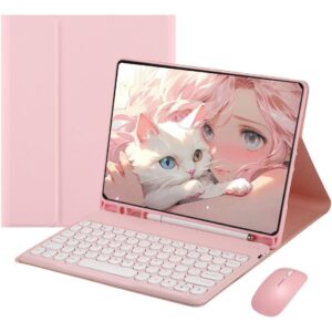 Capa Para Tablet, Capa + Mouse e Teclado Magnético Bluetooth Destacável Para Samsung S6 Lite(10.4 In).