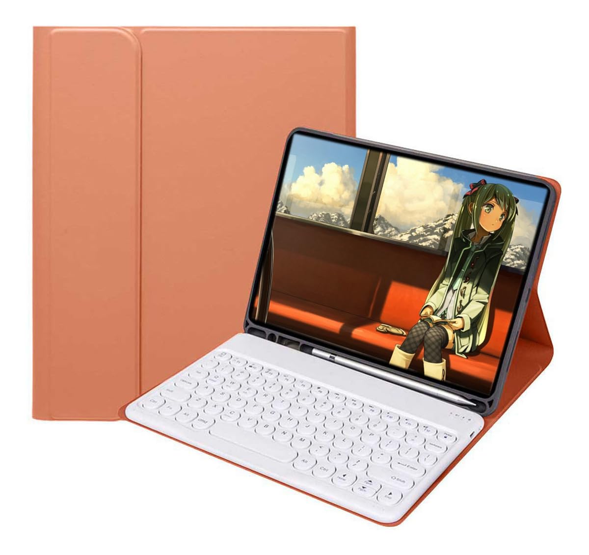 Capa Com Teclado Bluetooth Para Samsung Tab S7 Fe Plus 12.4 - Imagem 18