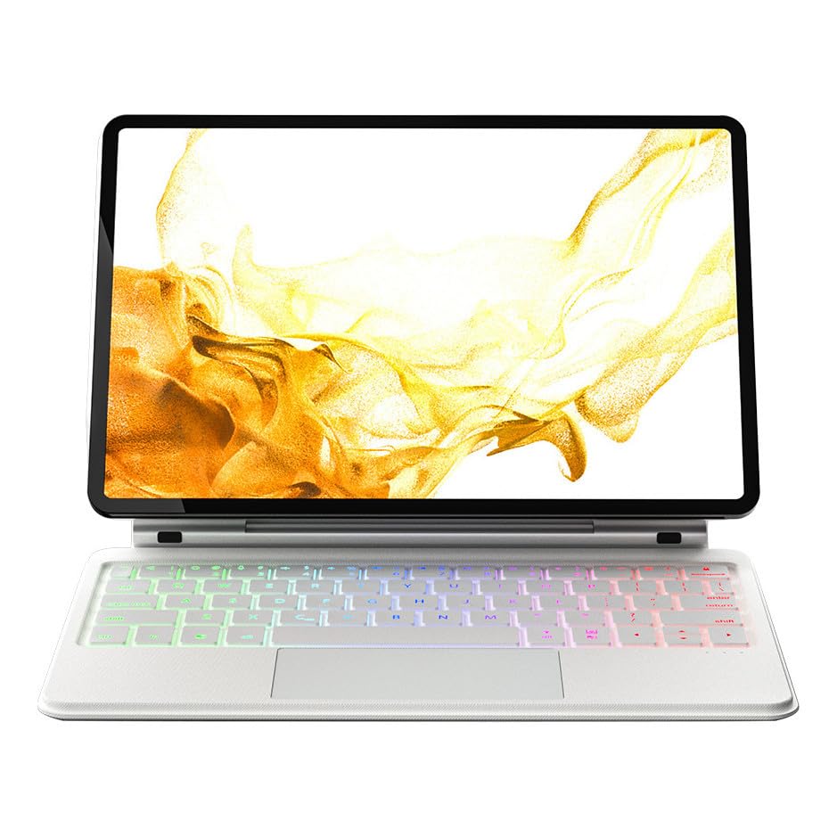 Capa Para Tablet e Teclado Bluetooth Magnético Removível Para Samsung Tab S7 Plus/S8 Plus/S7 fe/S9Plus/S7+/S8+/S7/S8 /S9. - Imagem 3