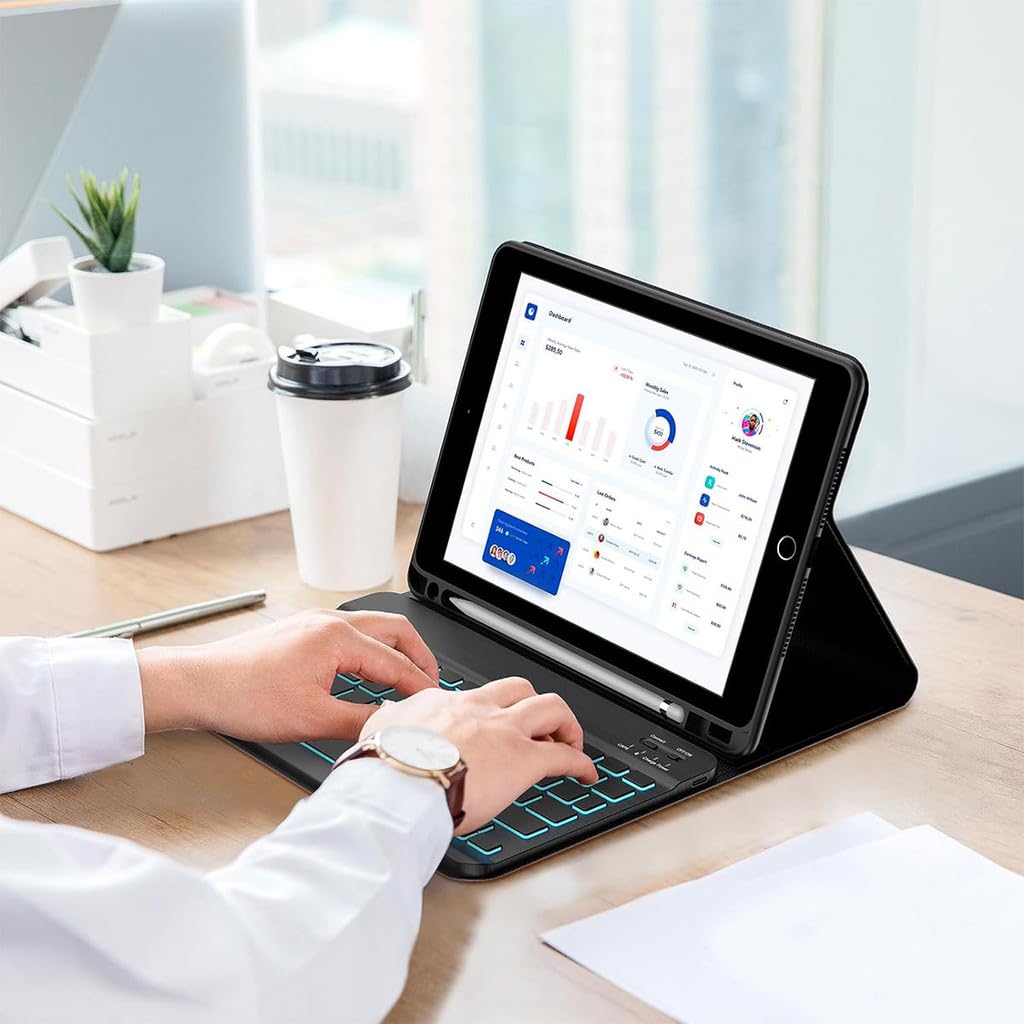 Capa Para Tablet, Capa + Mouse e Teclado Magnético Bluetooth Destacável Para IPad Mini 6 8,3 Polegadas - Imagem 5