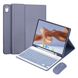 Kit Capa para Samsung S6 Lite 10.4 Polegadas: Capa para Tablet + Teclado Removível + Mouse