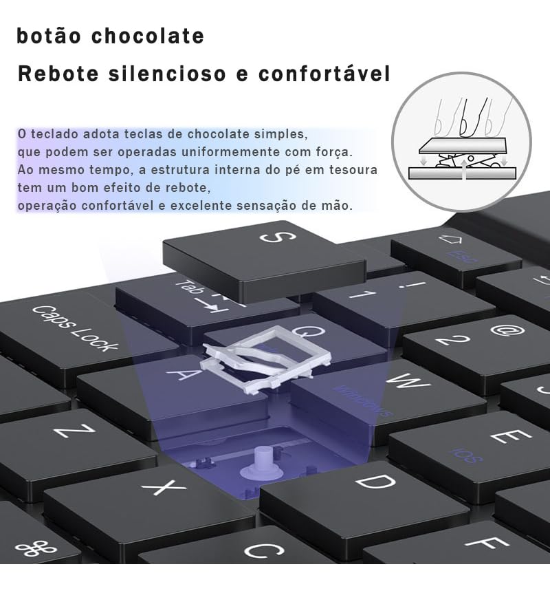 Capa para tablet para iPad de 10,2 polegadas de 8ª, 7ª e 9ª geração com teclado magnético sem fio, fina, leve e à prova de quedas (amarelo limão, Estilo comum) - Imagem 33