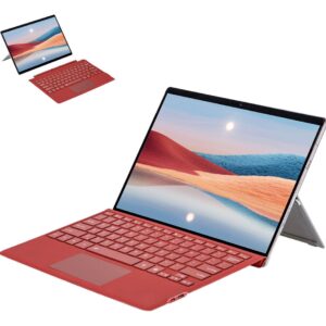 Teclado Bluetooth Magnético Para Surface7/6/5/4/3 com Retroiluminação 2ª Versão Atualizada (Cor bordô)