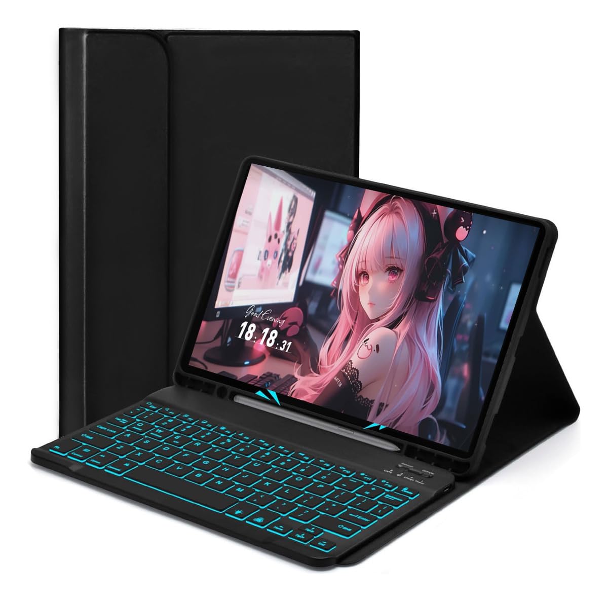 Capa Tablet com Teclado Removível Para Samsung S6 Lite 10.4 Polegadas - Imagem 13