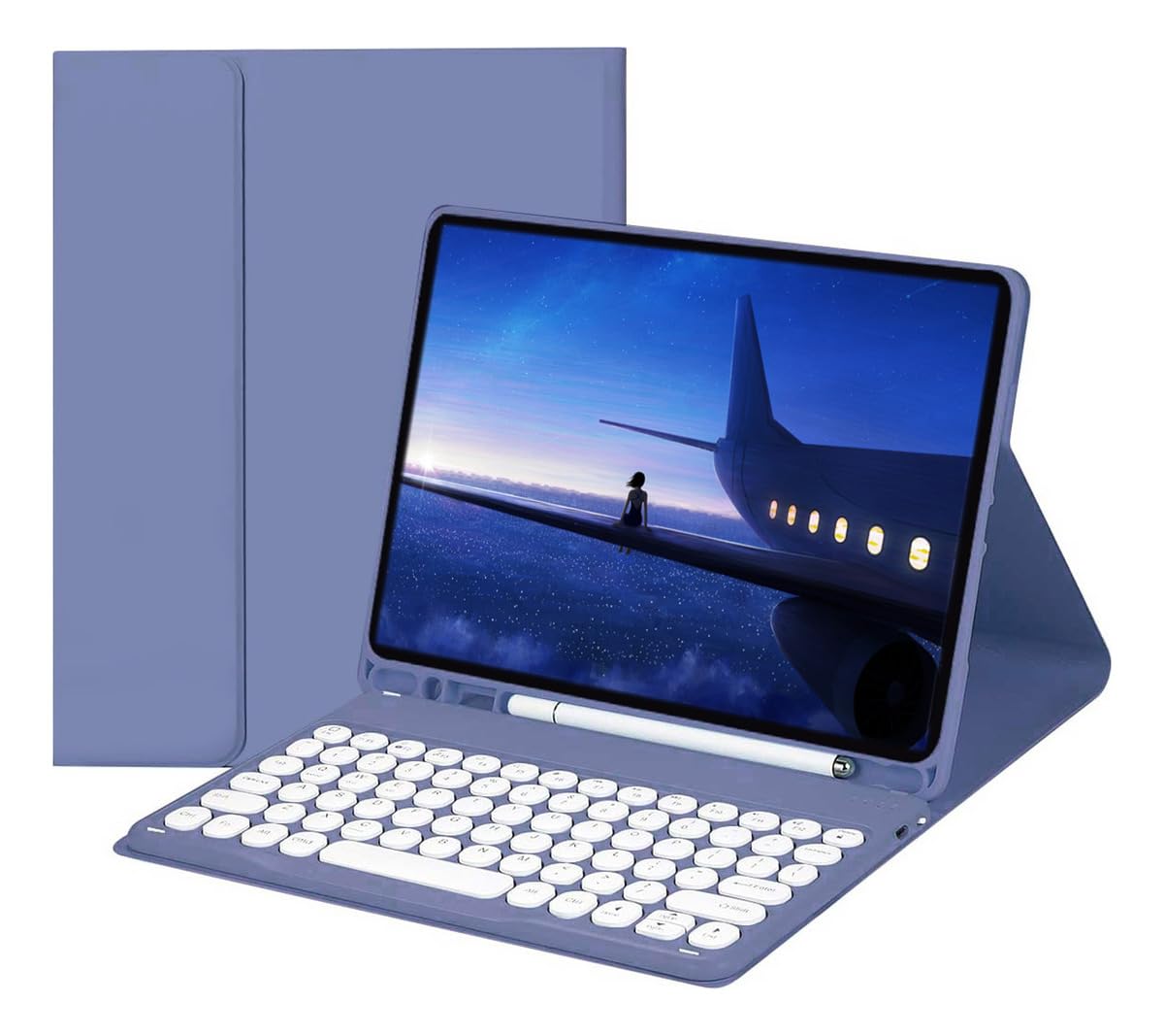 Capa Com Teclado Bluetooth Para Samsung Tab S7 Fe Plus 12.4 - Imagem 17