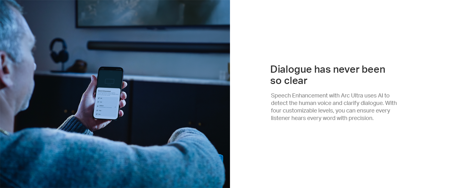 Dialogue has never been so clear