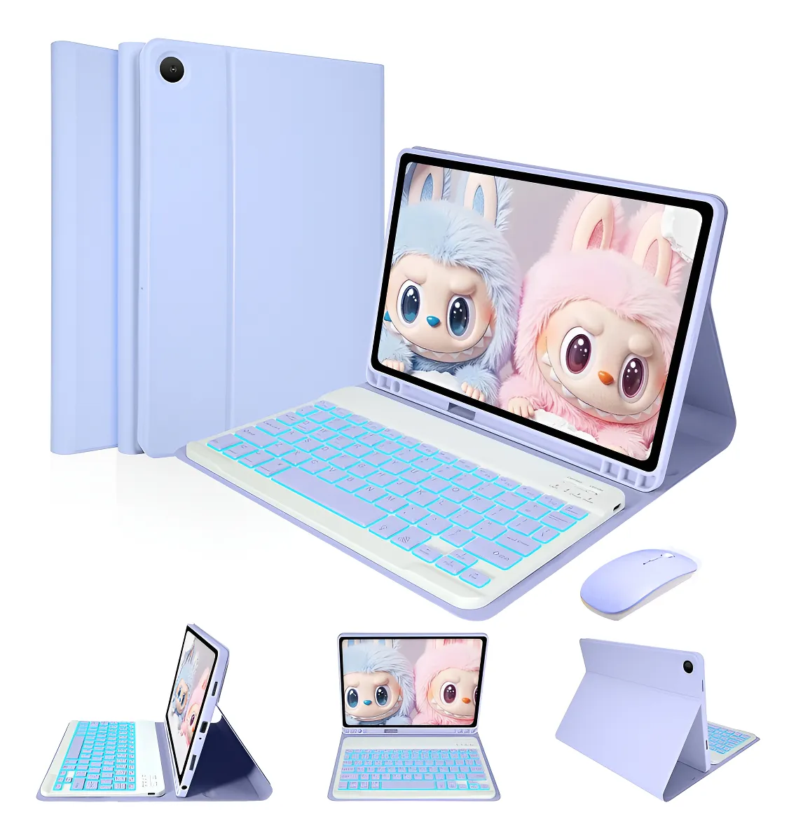 Capas E Mouse Para Tab S6 Lite Com Teclado Retroiluminado - Imagem 16