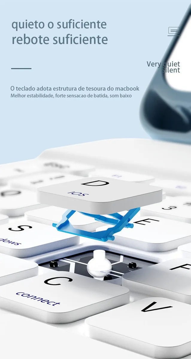 Tampa + Teclado Iluminado Para iPad Pro12 12,9 Polegadas - Imagem 7