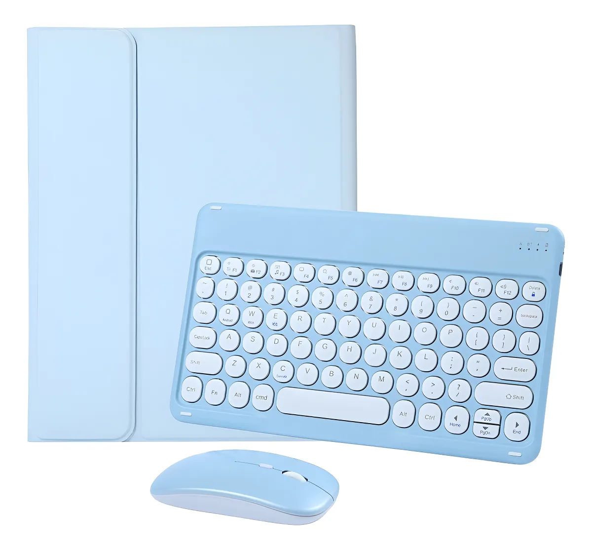 Teclado + Mouse Capa Tablet Para S7 Fe (12,4in Universal)