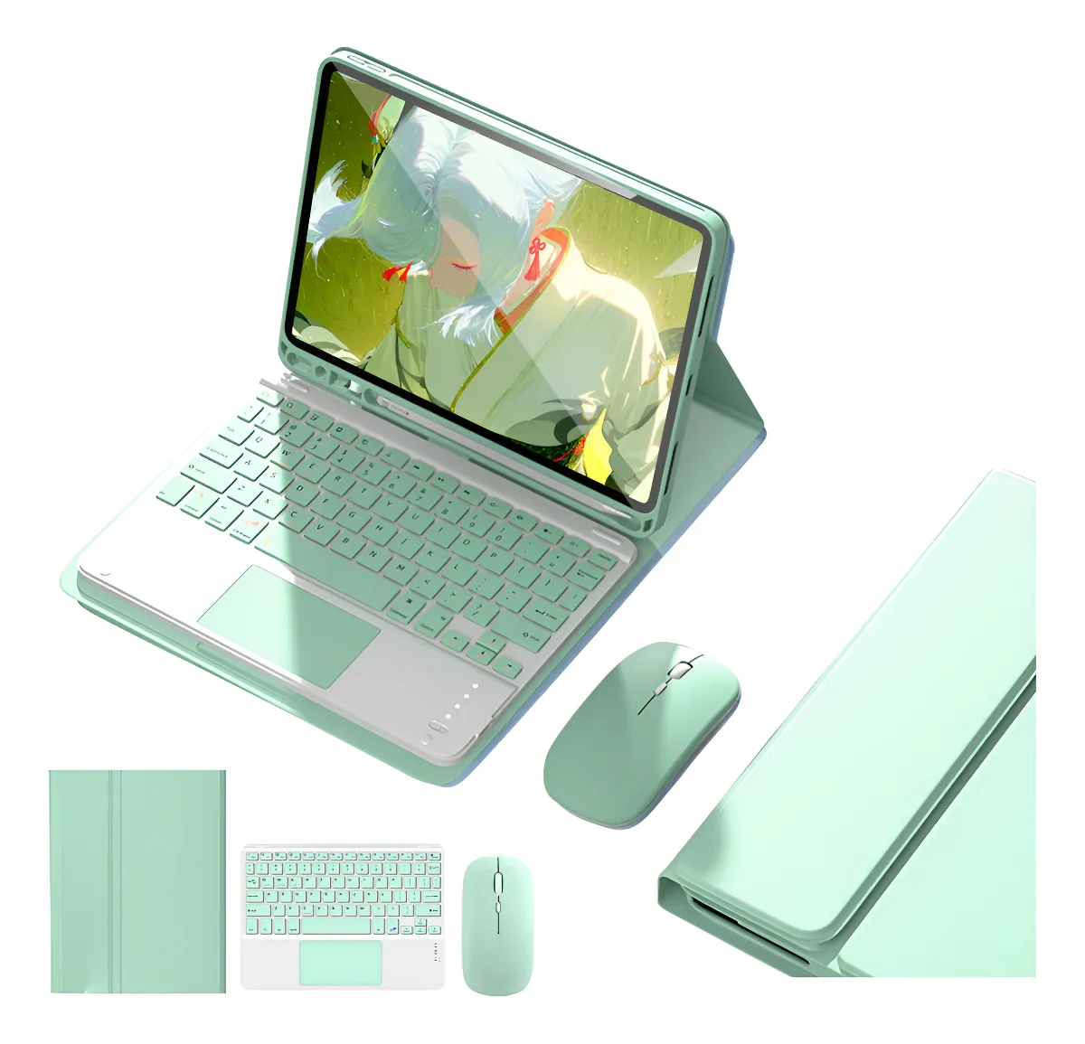 Capa Para iPad Air 11 Pol. (m2/m3) Com Teclado Touch + Mouse - Imagem 12