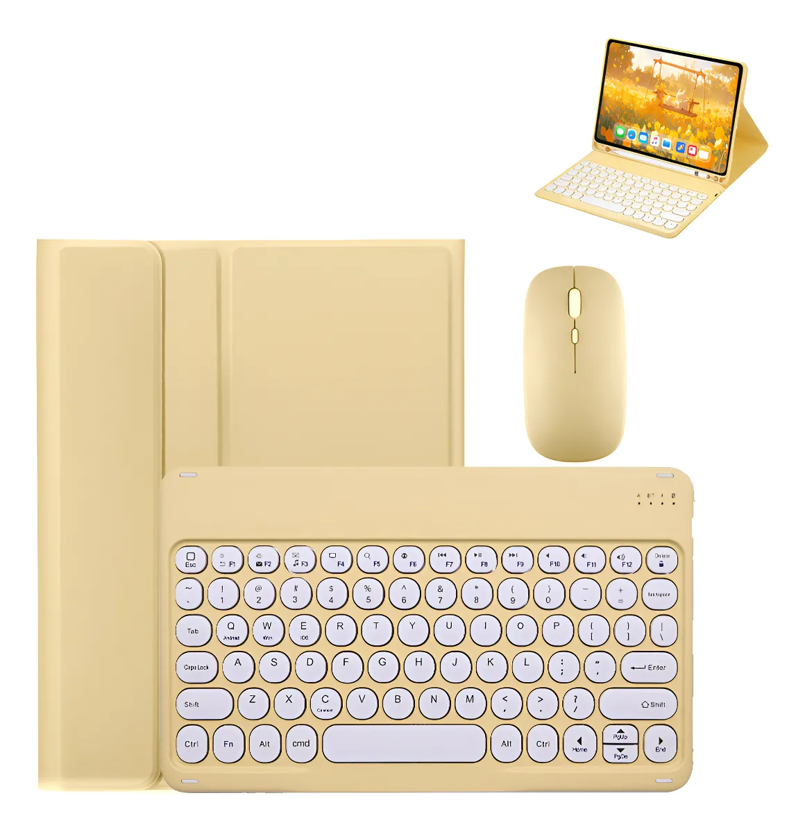 12.4pol Teclado Com Capa Mouse Para Samsung Tab S10+/s9fe+ - Imagem 17