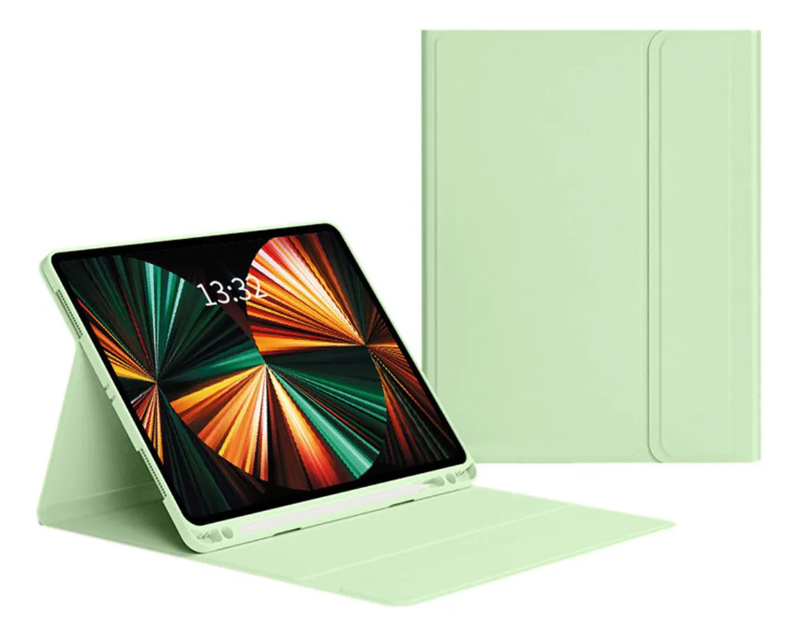 Capa Smart Magnética Dobrável Para iPad 9/8/7/air 3/pro10.5 Cor Céu Azul - Imagem 7