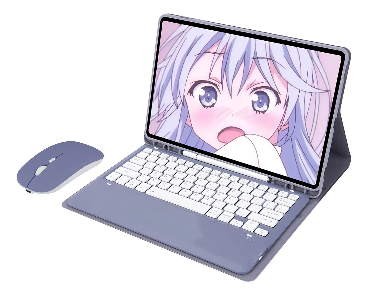 Capa Suporte Para iPad 6ª/5ª/air2 9.7 Pol+teclado Bluetooth Cor Laranjateclado - Imagem 11