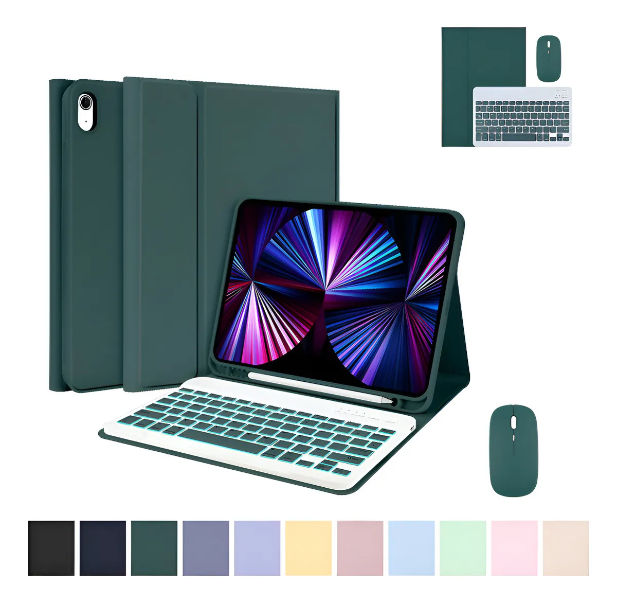 Capa Protetora Anti-queda E Anti-amarela De Airbag Para iPad Cor Talco De Bebê (transparente) - Imagem 11