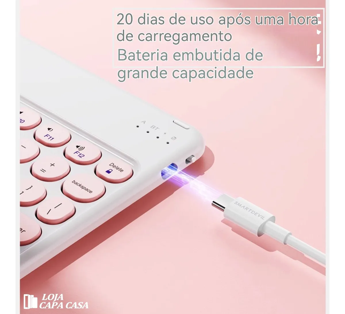 12.4pol Teclado Com Capa Mouse Para Samsung Tab S10+/s9fe+ - Imagem 9
