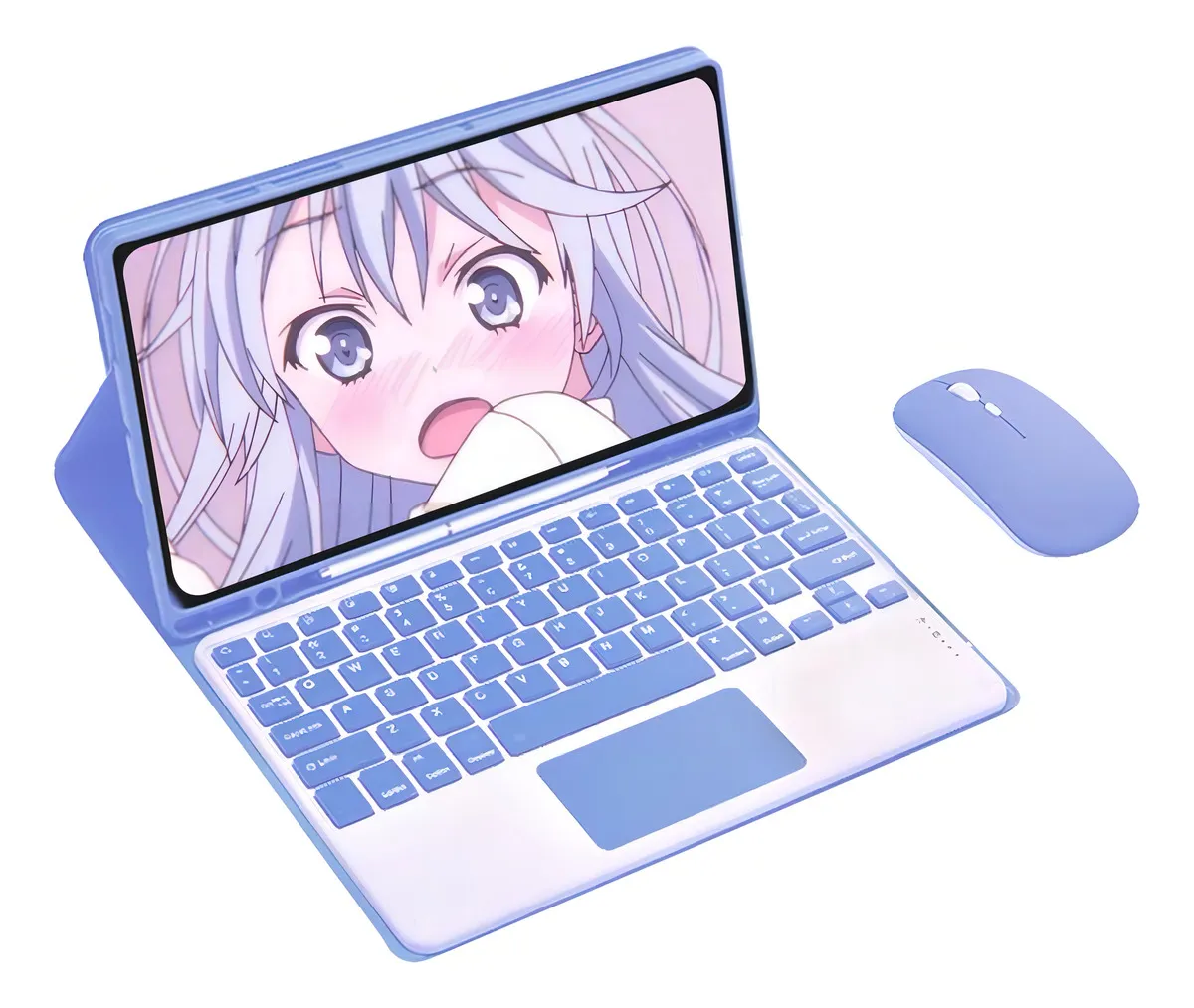 Capa Suporte Para iPad 6ª/5ª/air2 9.7 Pol+teclado Bluetooth Cor Laranjateclado - Imagem 12