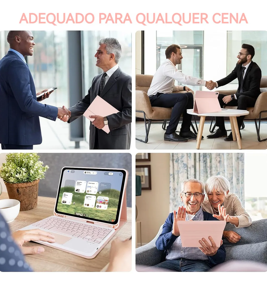 Capa Para iPad Air 11 Pol. (m2/m3) Com Teclado Touch + Mouse - Imagem 9