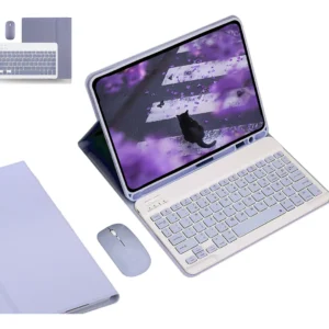 Teclado Bluetooth + Capa + Mouse Para iPad 9ª 8ª 7ª Geração