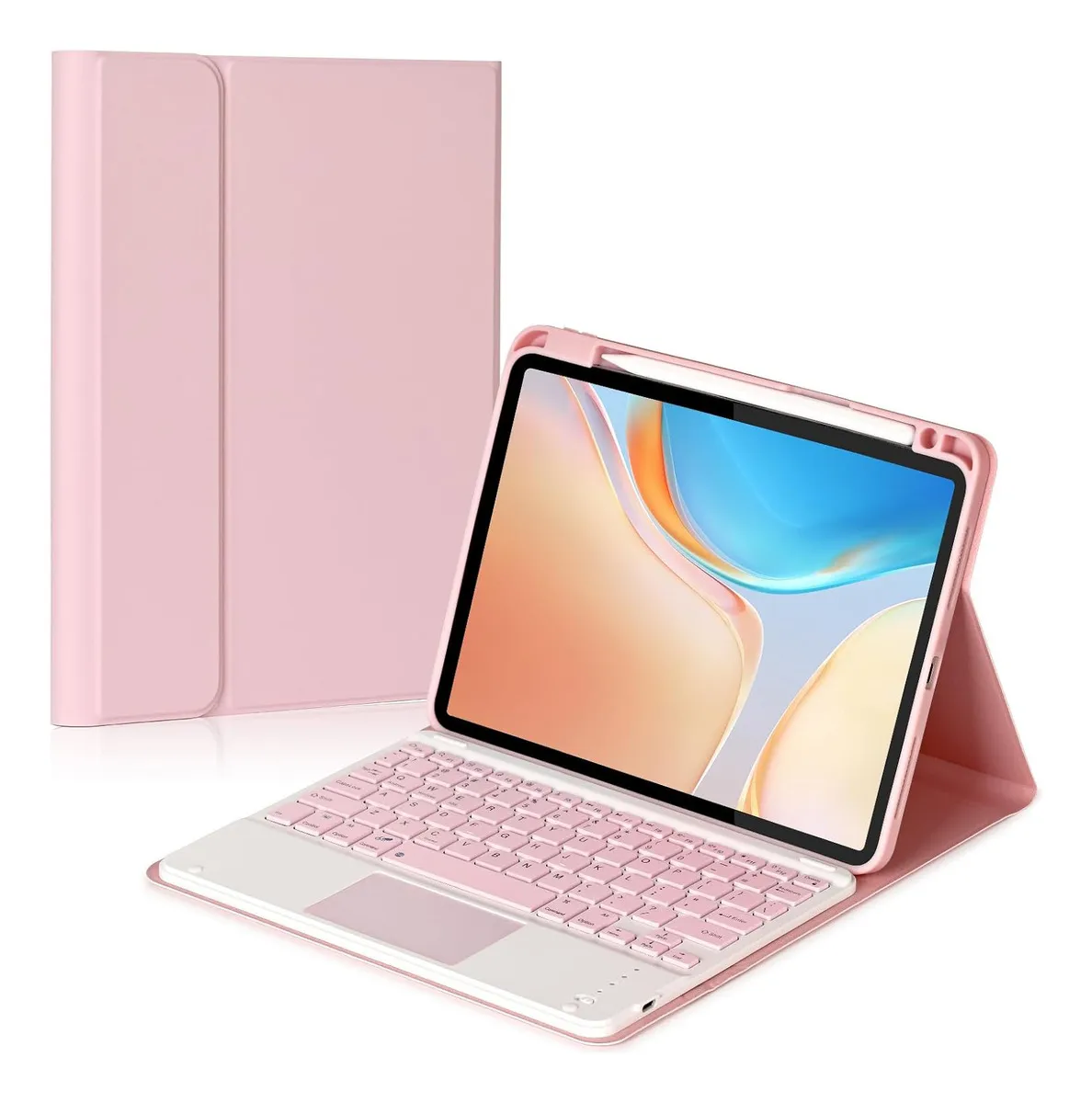 Capa Smart Magnética Dobrável Para iPad 9/8/7/air 3/pro10.5 Cor Céu Azul - Imagem 6