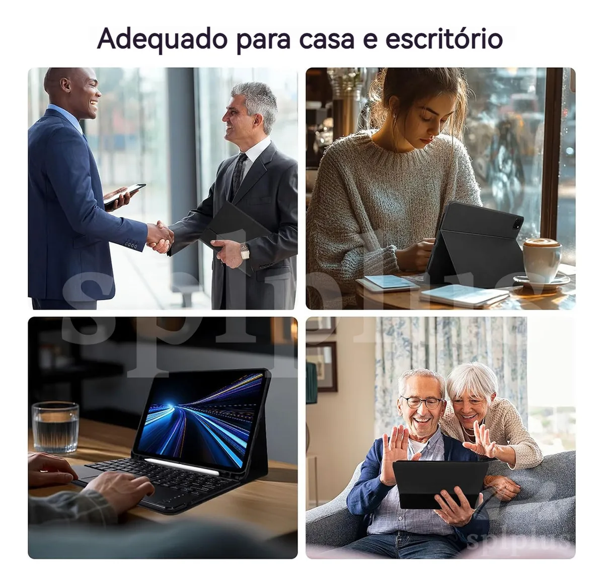 Pacote De Teclado+mouse Bluetooth Touch Para Capa S6 Lite - Imagem 7