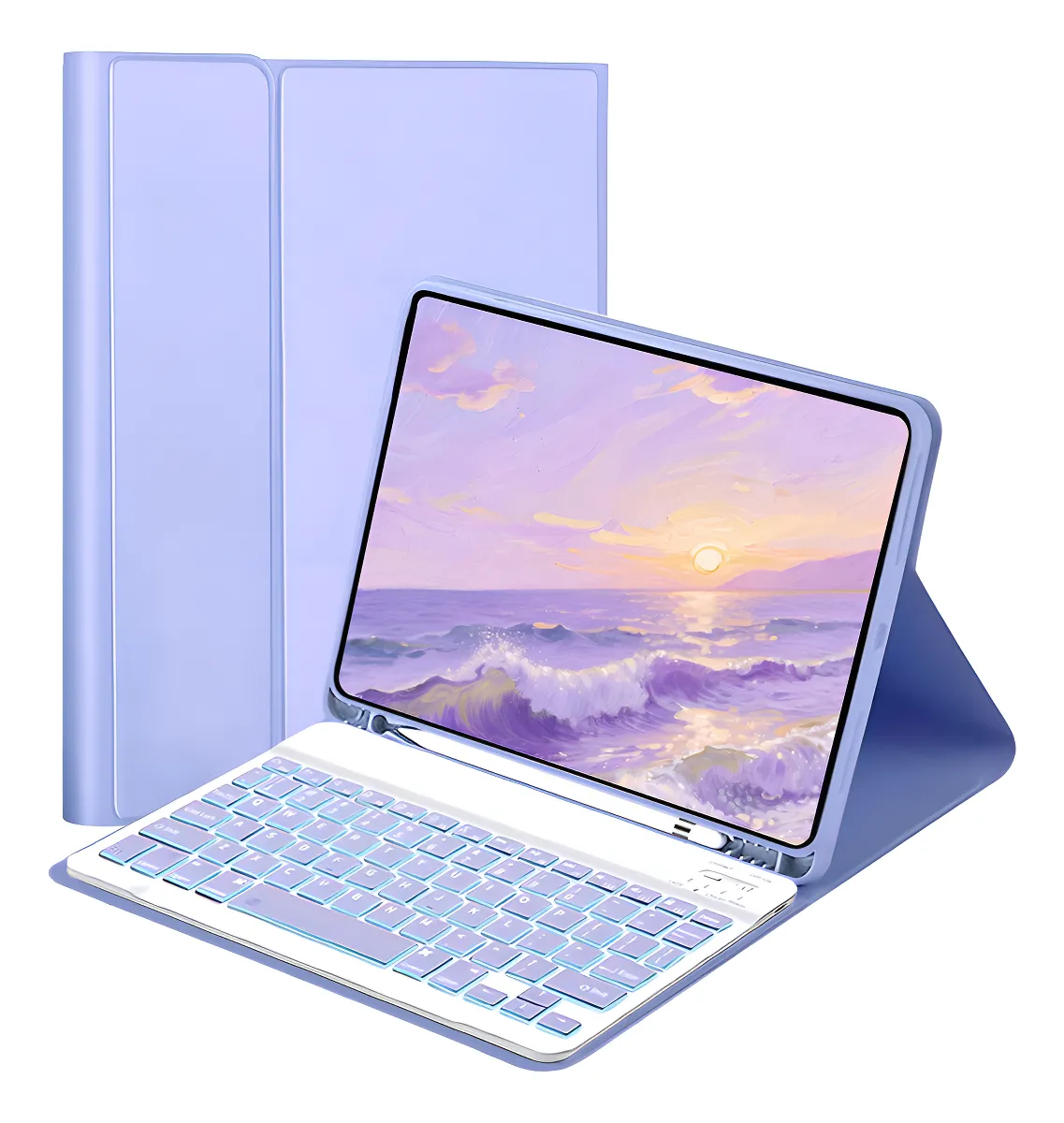 Capa Para Tab A8 10.5 X200/x205 Teclado Bluetooth Iluminado Cor Preto Teclado Iluminado - Imagem 5