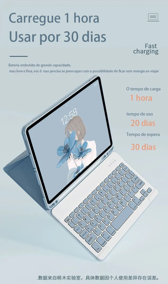 Tampa + Teclado Iluminado Para iPad Pro12 12,9 Polegadas - Imagem 9